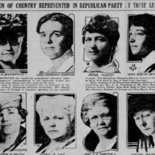 A clip from a newspaper article titled "The Women of the Republican Party"