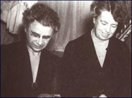 Henrietta Nesbitt and Eleanor Roosevelt