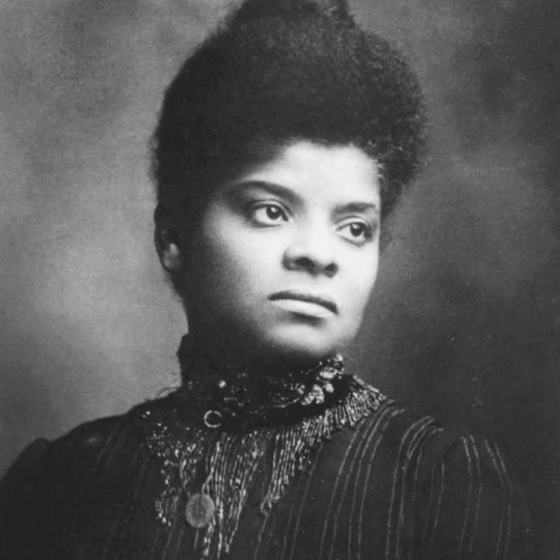 Black and white portrait of Ida B. Wells